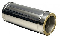 Труба для дымохода с теплоизоляцией нерж\оц Версия Люкс L-0.25 м толщина 0.6 мм D 100-300 мм
